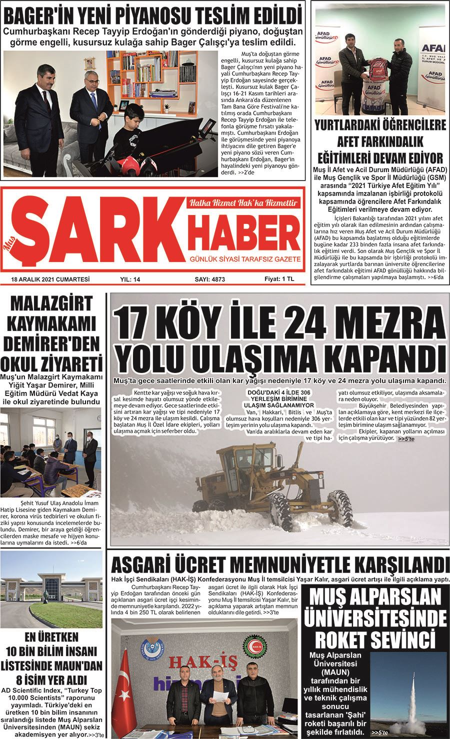 MALAZGİRT İLÇE MİLİ EĞİTİM MÜDÜRÜ DEĞİŞTİ