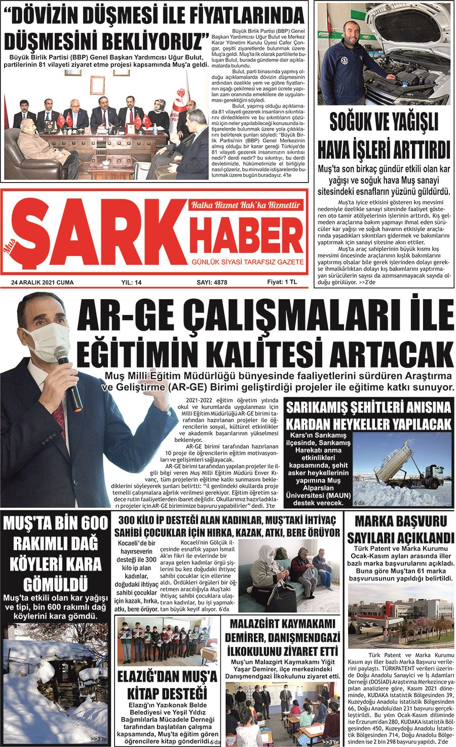 MUŞ OVASINI TEHDİT EDEN GERÇEK!