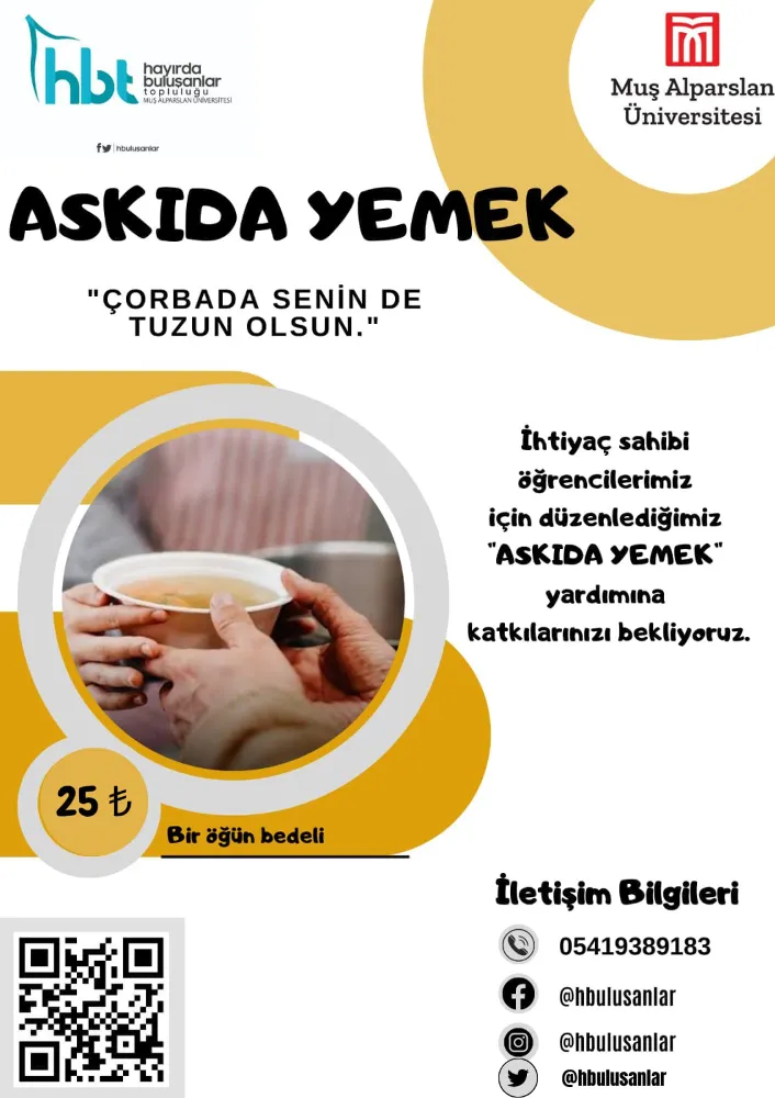 HBT “ASKIDA YEMEK” KAMPANYASIYLA ONLARCA ÖĞRENCİYE DESTEK OLUYOR