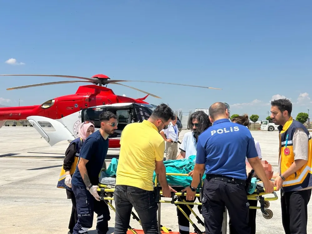 78 YAŞINDAKİ HASTA AMBULANS HELİKOPTERLE ADANA’YA SEVK EDİLDİ