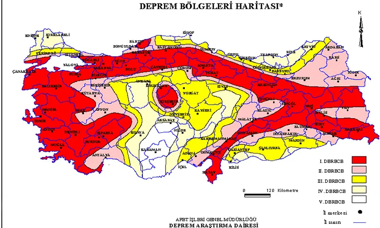 DİRİ FAY HARİTASI GÜNCELLENDİ