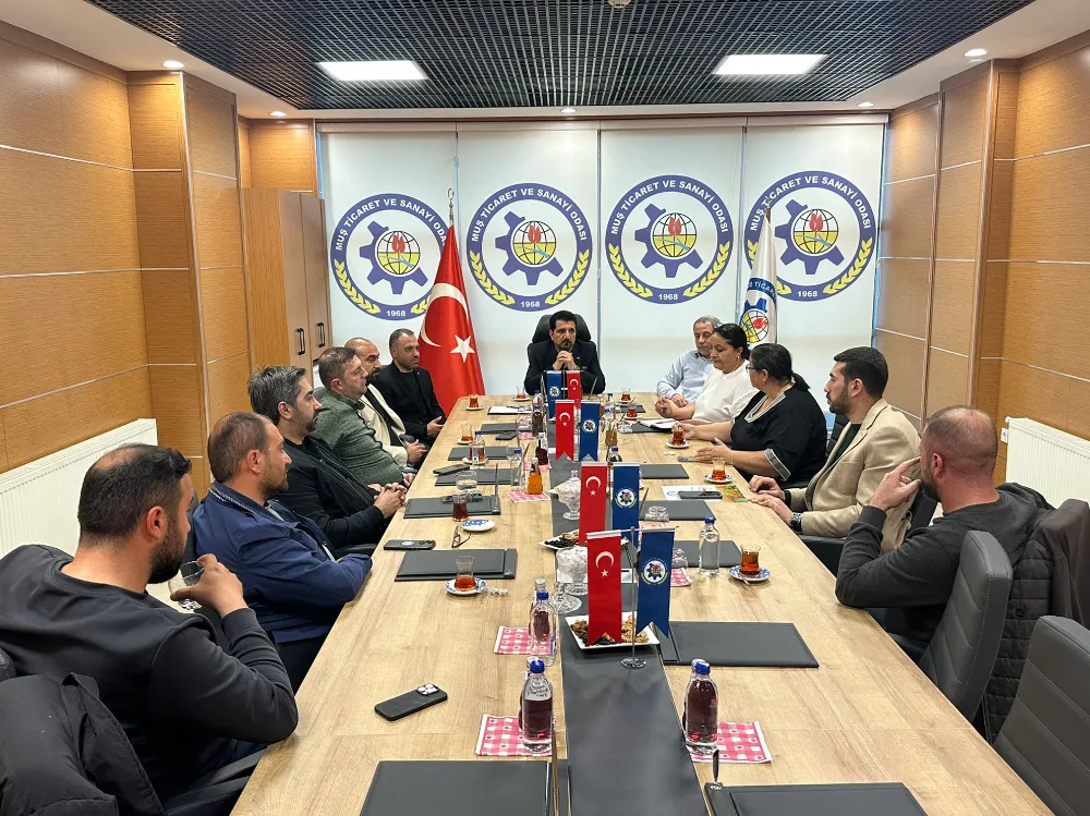 MUŞ TSO BAŞKANI ERDAL KOÇ, GENÇ GİRİŞİMCİLERLE BİR ARAYA GELDİ