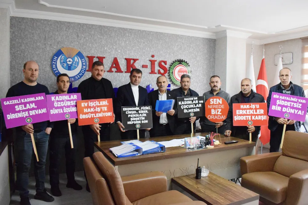 HAK-İŞ, KADINA YÖNELİK ŞİDDETE KARŞI DAYANIŞMA ÇAĞRISI YAPTI