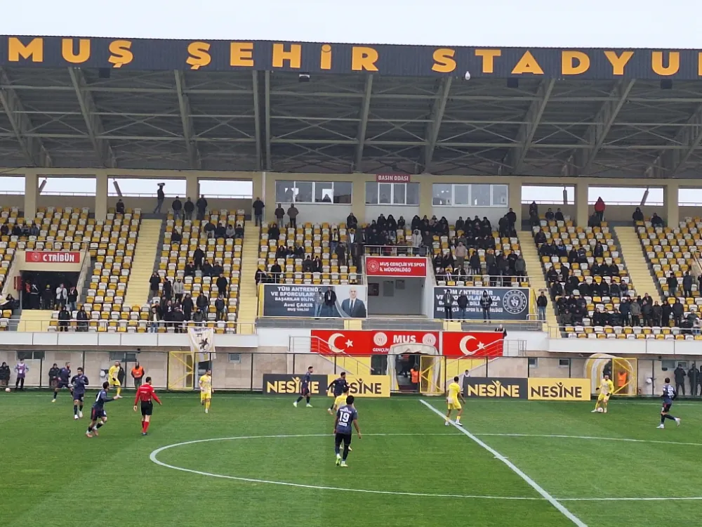 MUŞSPOR EVİNDE FIRTINA GİBİ: YENİ MERSİN İDMANYURDU’NU 5-0 DEVİRDİ