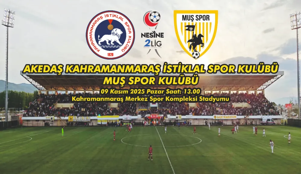 MUŞSPOR ZORLU MARAŞ DEPLASMANINA ÇIKIYOR