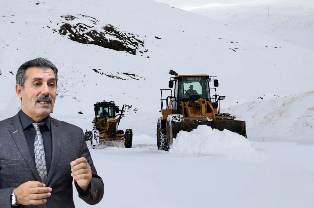 YOĞUN KAR YAĞIŞI 27 KÖY YOLUNU ULAŞIMA KAPATTI