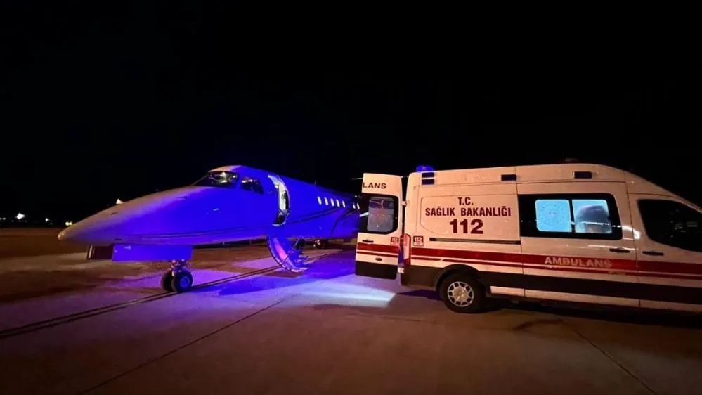 YENİDOĞAN BEBEK İÇİN AMBULANS UÇAK HAVALANDI