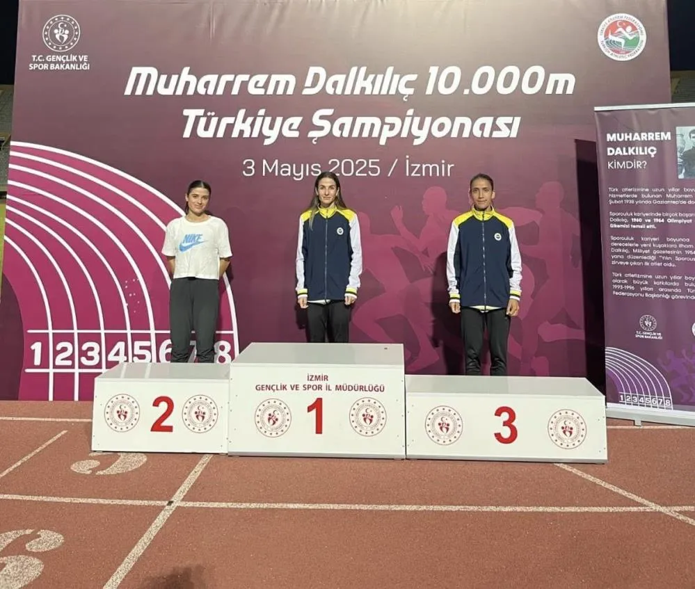 MUŞLU ATLET DERYA KUNUR, TÜRKİYE ÜÇÜNCÜSÜ OLDU