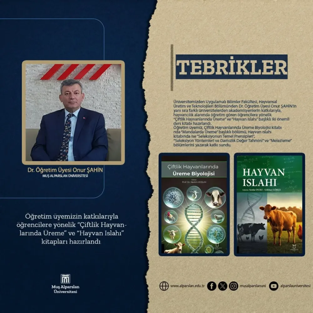 ÖĞRENCİLERE YÖNELİK İKİ ÖNEMLİ HAYVANCILIK KİTABI HAZIRLANDI