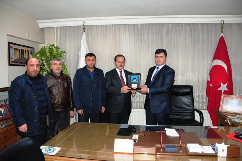 İNANÇ, MTSO BAŞKANI CENGİZ´İ ZİYARET ETTİ